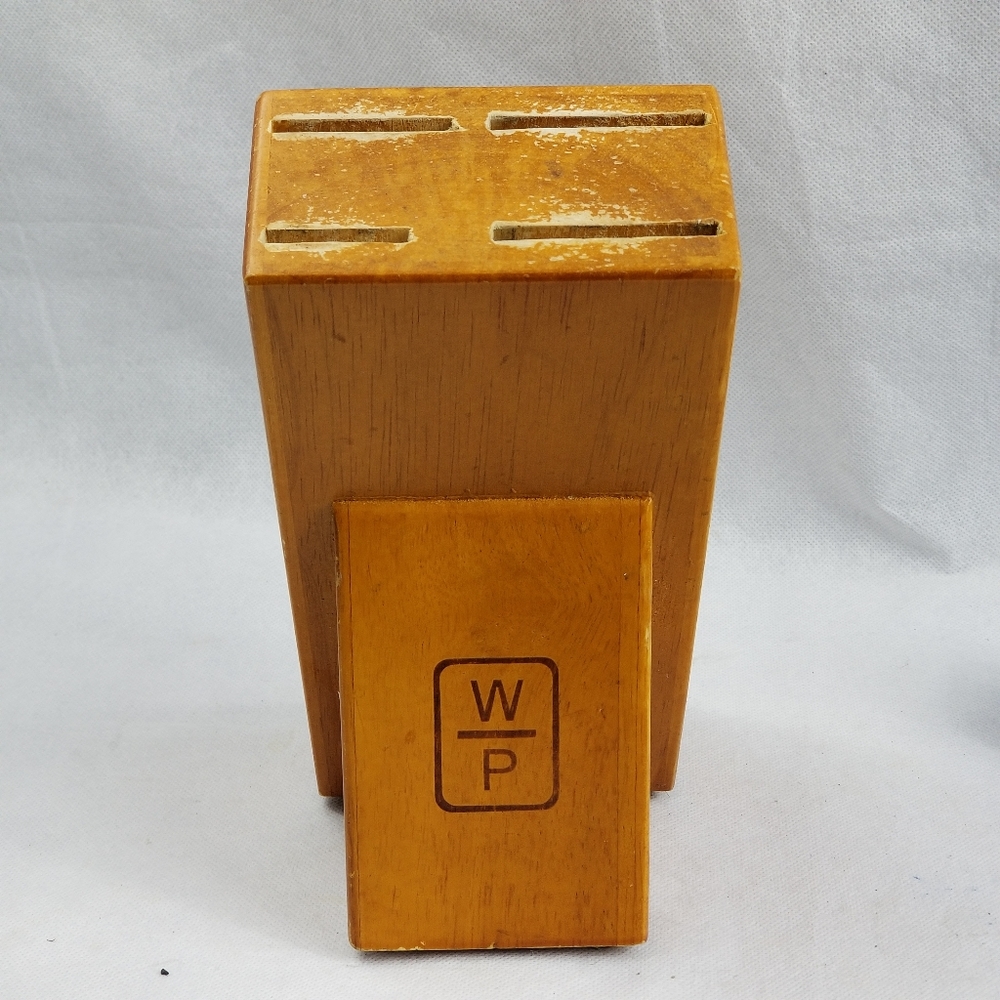 Wolfgang Puck 4‎ Slot Wooden Knife block#wolfgangp
